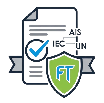 Compliance with Standards (AIS, IEC, UN)